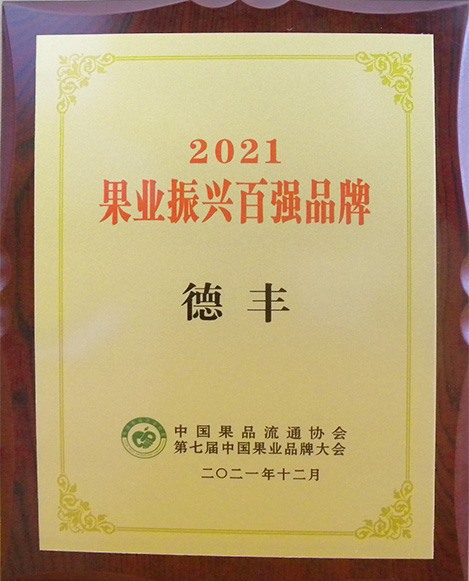 2021 果业振兴百强品牌